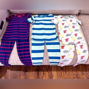 Kickee Pants Kids Pajama Sets - Red, Blue, White